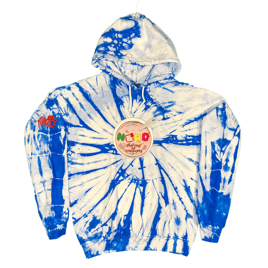 Breakfast of Champions Cereal Embroidered Tie Dye Hoodie Nerd Square