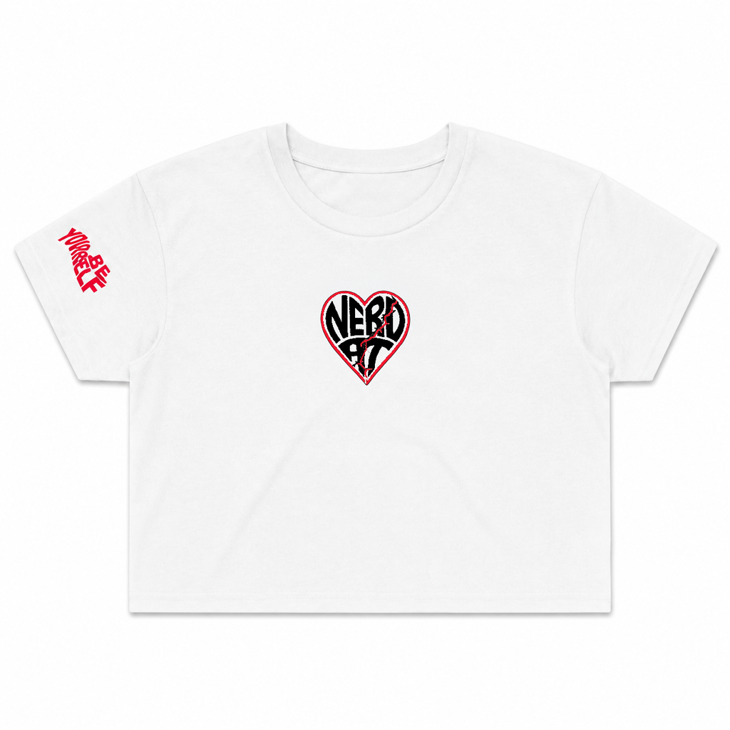 NERD AT HEART CROP TOP
