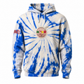 EMBROIDERED BREAKFAST OF CHAMPIONS TIE DYE HOODIE