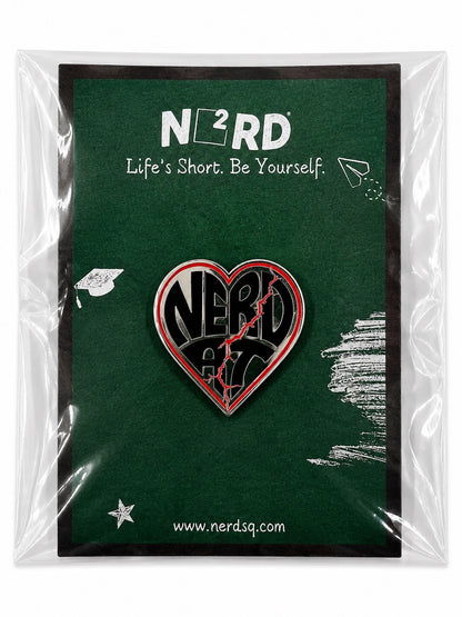 Nerd at Heart Enamel Pin