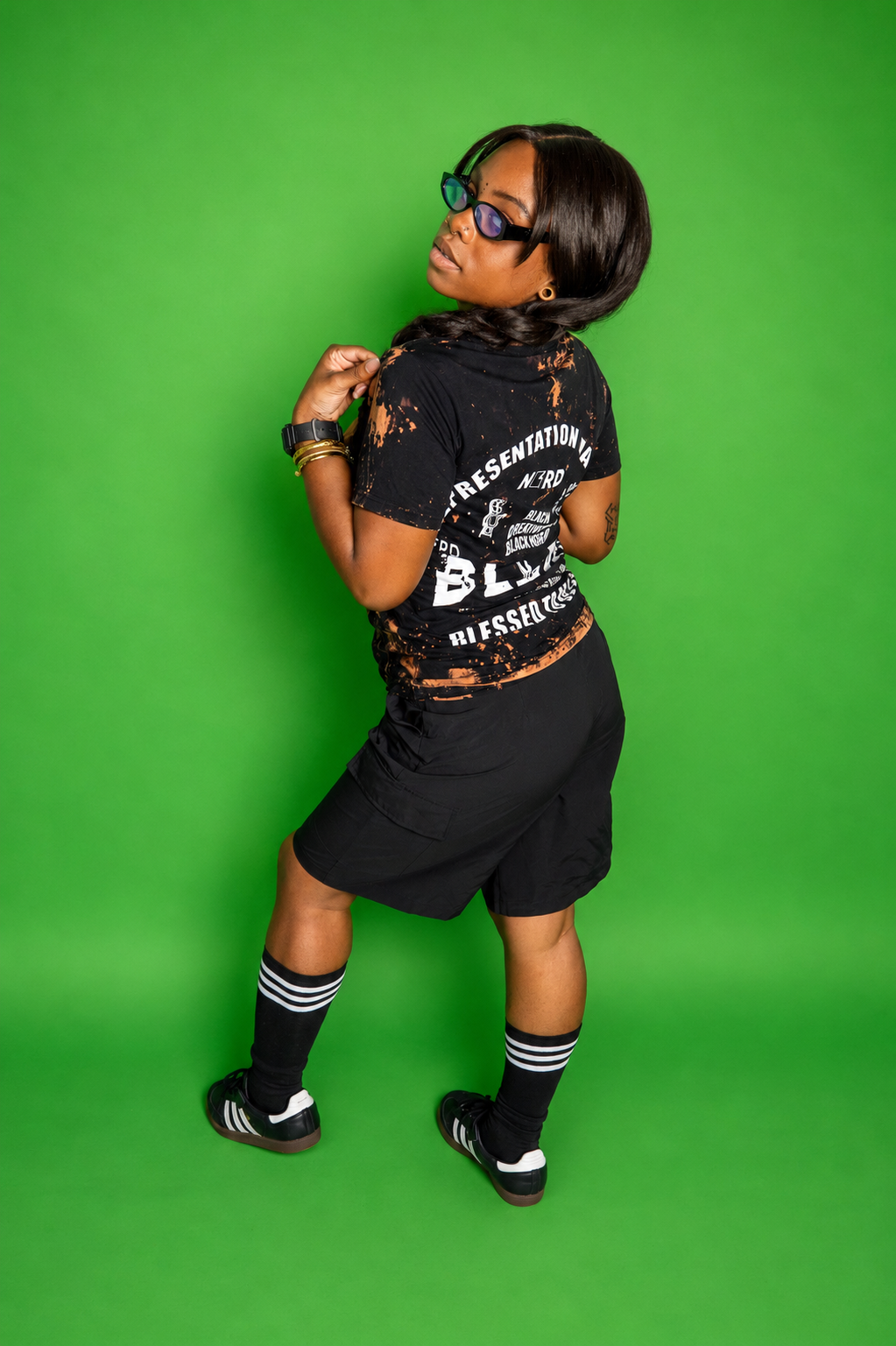 BLERD Acid Wash Tee - Black