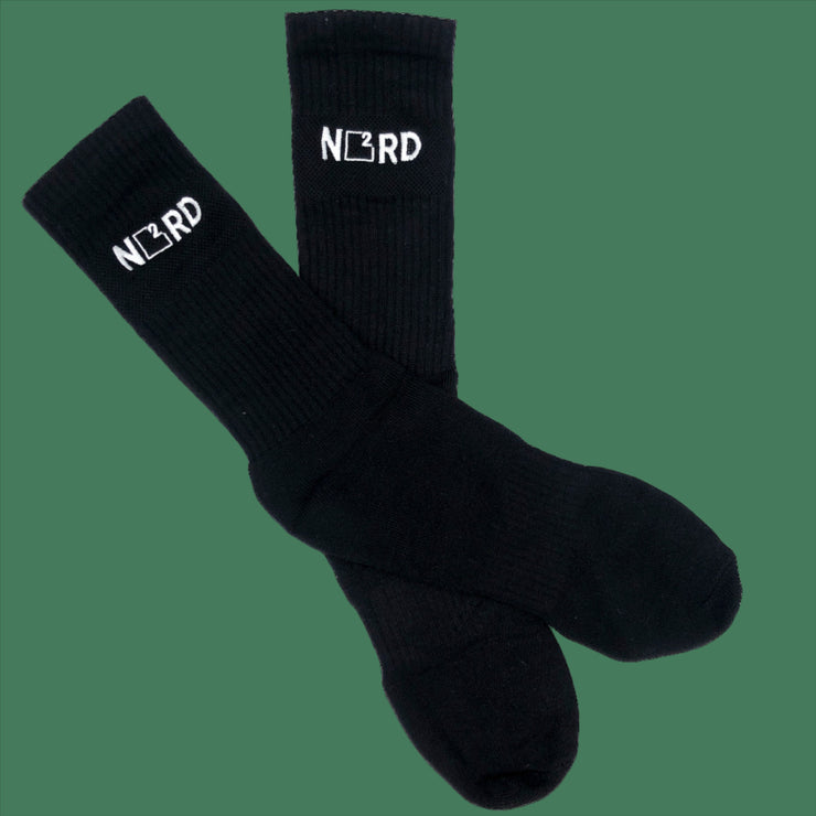 N2RD Everyday Black Crew Socks