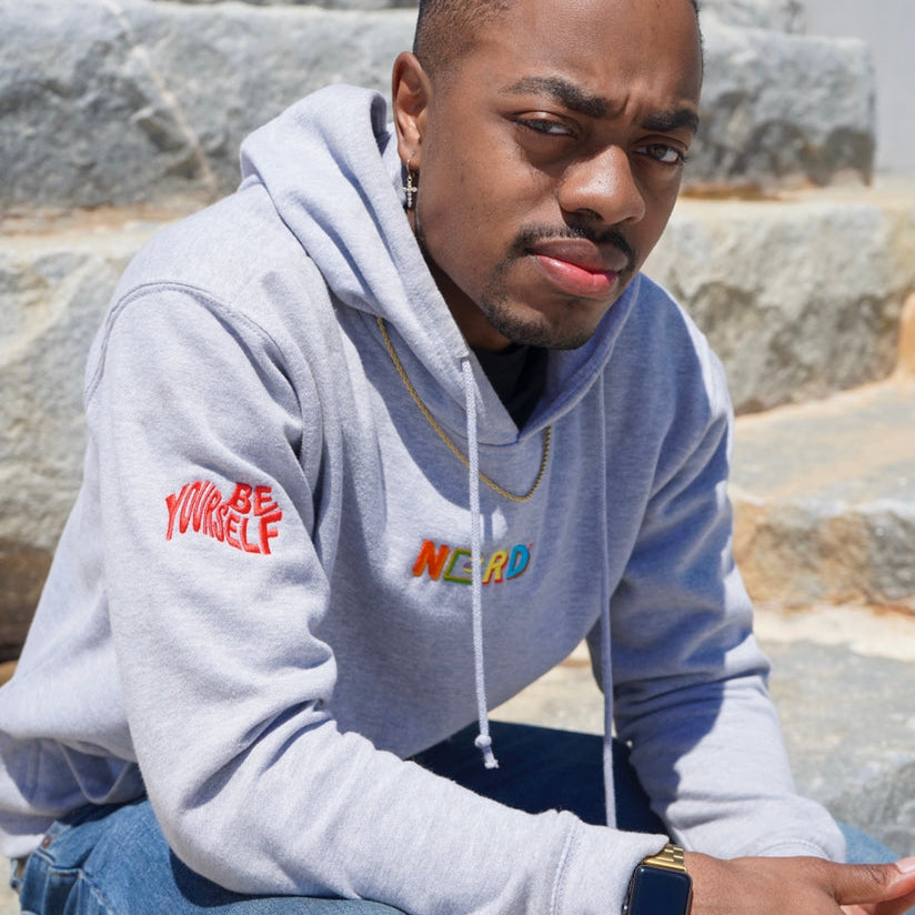 EMBROIDERED PREMIUM BE YOURSELF HOODIE